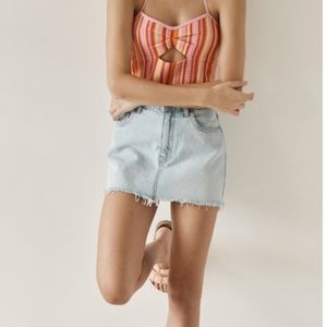 Cotton on denim skirt